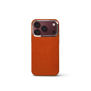 Чехол Golden Concept для iPhone 18 Pro Max, Alcantara (Orange)