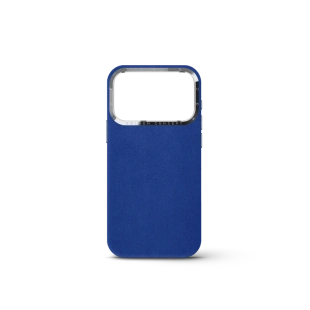 Чехол Golden Concept для iPhone 18 Pro Max, Alcantara (Midnight Blue)