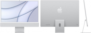 Apple iMac 24" (MGTF3) Retina 4,5K // Чип Apple M1 8-Core CPU, 7-Core GPU // 8 ГБ, 256 ГБ, Серебристый цвет (2021)