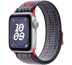 Apple Watch SE // 40мм GPS // Корпус из алюминия серебристого цвета, спортивный браслет Nike цвета «Синий/красный» (2024)