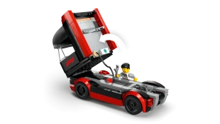 Конструктор Lego City Грузовик F1 с автомобилями RB20 и AMR24 F1 (60445)
