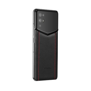 Телефон VERTU iVertu 5G, Calf Leather, Dubble Stitched (Red Shadow/Черный с красной строчкой)