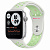 Купить Apple Watch Series 6 // 44мм GPS // Корпус из алюминия серебристого цвета, спортивный ремешок Nike цвета «Еловая дымка/пастельный зелёный»