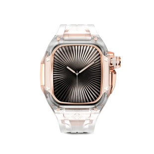 Корпус Golden Concept для Apple Watch, 49 мм, Racing Sport Edition Transparent, Crystal Rose