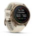 Мультиспортивные часы Garmin Fenix 9 Pro (43mm), титановый корпус Autumn Gold, бежевый силиконовый ремешок (Cream/French Gray)