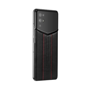 Телефон VERTU iVertu 5G, Calf Leather, Parallel Stitched (Wave Rhyme/Черный с красной строчкой)