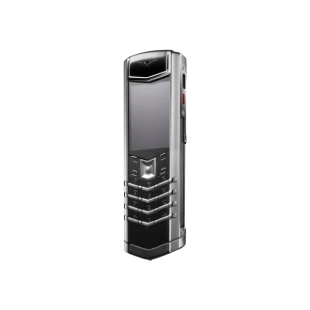 Телефон Vertu Signature+, White steel, Calf Leather (Jade Black/Нефритовый черный)