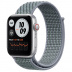 Apple Watch SE // 40мм GPS + Cellular // Корпус из алюминия серебристого цвета, спортивный браслет Nike цвета «Дымчатый серый» (2020)