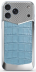 Магнитная накладка Golden Concept Magnetic Shield для iPhone 18 Pro Max, Alligator Edition (Light Blue)