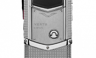 Телефон Vertu Signature V, Stainless steel, Clous De Paris (Pure Silver/Серебристый)