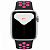 Купить Apple Watch Series 5 // 44мм GPS // Корпус из алюминия серебристого цвета, спортивный ремешок Nike цвета «чёрный/розовый всплеск»