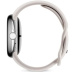 Google Pixel Watch 2, Wi-Fi, серебристый корпус, спортивный ремешок бежевого цвета (Porcelain)