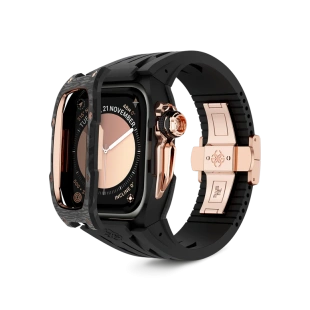 Корпус Golden Concept для Apple Watch, 49 мм, Racing Sport Edition, Rose Gold Carbon