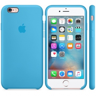 Силиконовый чехол для iPhone 6s – голубой