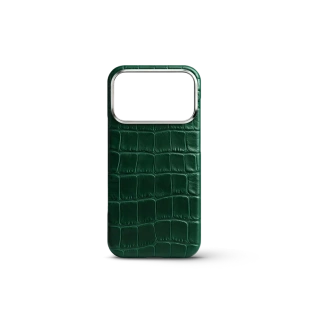 Чехол Golden Concept для iPhone 18 Pro, Alligator Edition (Green)