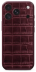 Магнитная накладка Golden Concept Magnetic Shield для iPhone 18 Pro Max, Croco Embossed (Burgundy)
