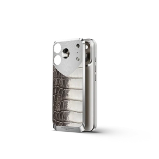 Чехол Golden Concept для iPhone 17 Pro, Magnetic Shield, Crocodile Edition - Himalaya Чехол Golden Concept для iPhone 17 Pro, Magnetic Shield, Crocodile Edition - Himalaya