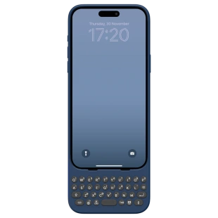Чехол с QWERTY-клавиатурой Clicks Creator Keyboard для iPhone 15 Pro Max (Royal Ink/Синий)