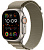Купить Apple Watch Ultra 2 // 49мм GPS + Cellular // Корпус из титана, ремешок Alpine Loop оливкового цвета, S